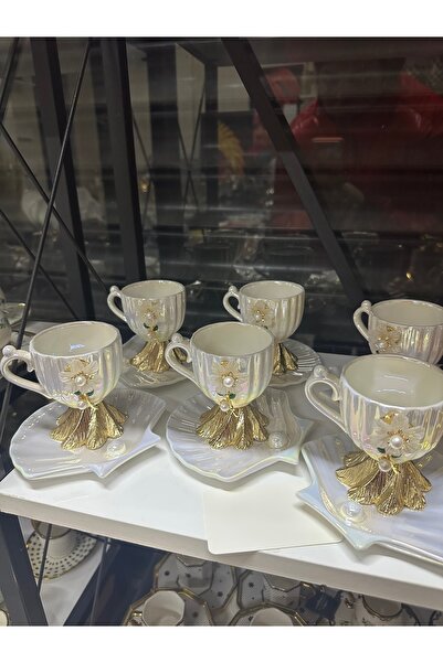 İmren Collection Luxury Pearl 6-Person Cup Set