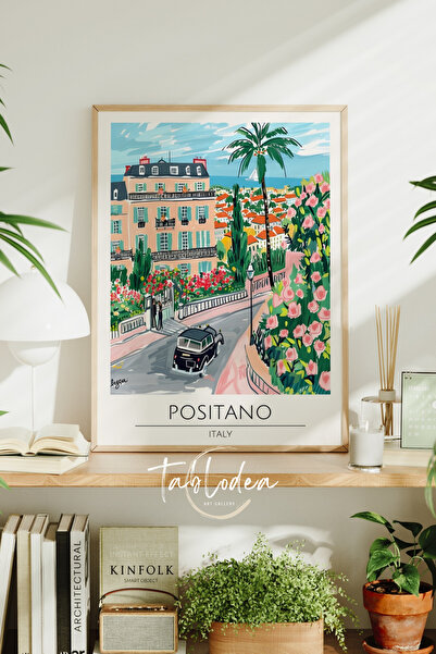 tablodea Pinterest Positano Italia Tablou urban TD Coasta Amalfi în stil medi...