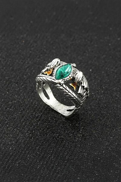 Karakedi Silver Lord of the Rings Barahir Aragorn Gondor Lord Green Crystal C...