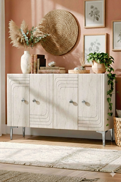 YUMEDİ DESİGN KA1209BTS - KANEL KONSOL ,TV SEHPASI , ÇOK AMAÇLI DOLAP, KAHVE ...