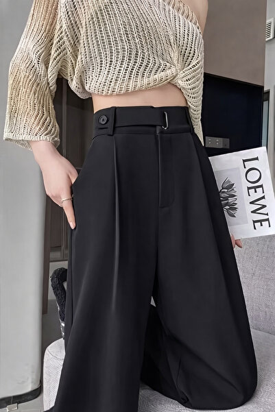 Hazel Women's black belt with buckle detail