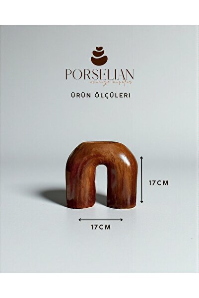 Porselian Dekoratif Beton Arch (U Form) Obje & Vazo