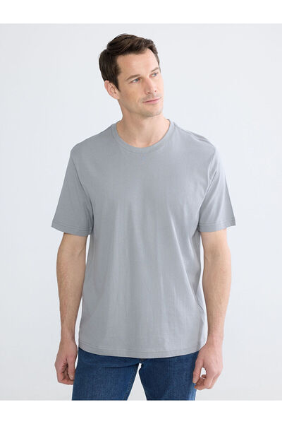 LC Waikiki YK PLUS LCWAIKIKI Κλασικό 100% Βαμβακερό Μπλουζάκι Βασικής Εφαρμογ...