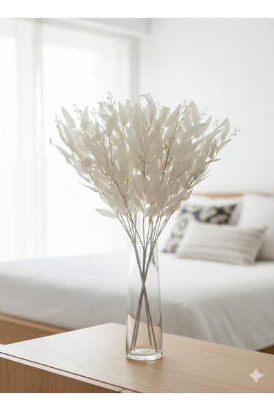 Miha Deco Beyaz Zeytin dalı 5 dallı 50 cm