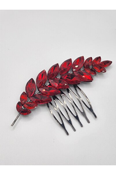 ARBABAG&ACCESSORY Leaf Model Crystal Stone Hair Comb Clip
