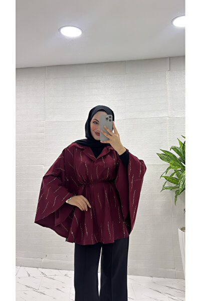 İlaydaalgül TAŞLI PARLAK PANÇO