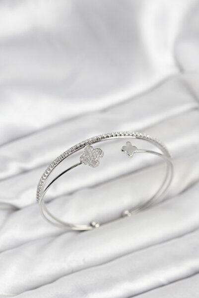 CT STONES سوار نسائي من النحاس الفضي طراز يونكا