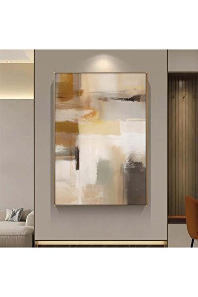 lawhat لوحات فنية مطبوعة تجريدي على قماش الكانفس موديل (2619)