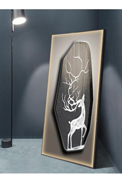 lawhat لوحة ديكور شرفة فاخرة وحديثة وخفيفة لوحة شرفة الغزال مطبوعة على قماش ا...