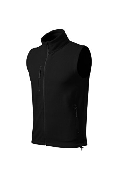 Malfini Unisex fleece vest, Exit 525, Negru XL