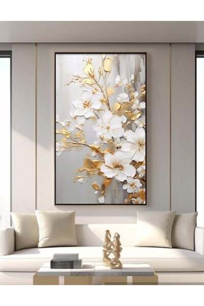 lawhat لوحات فنية مطبوعة ورد على قماش الكانفس موديل ( 2669)