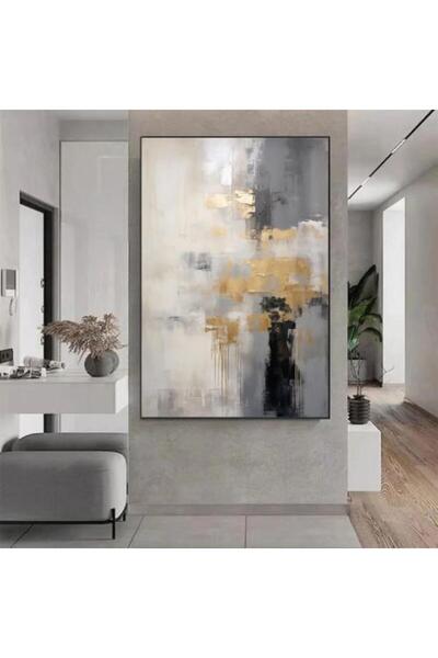 lawhat لوحات فنية مطبوعة تجريدي على قماش الكانفس موديل (2601)