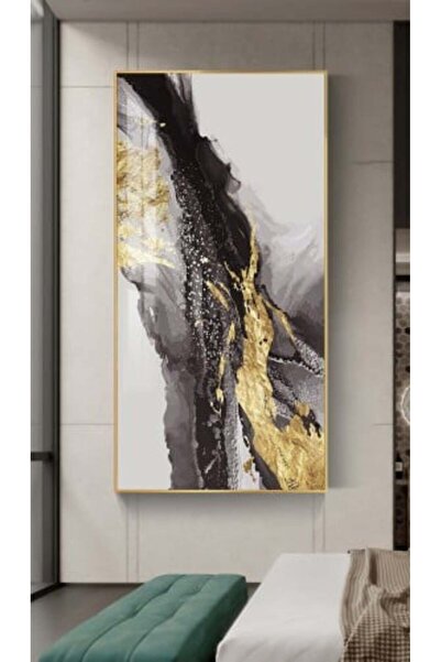 lawhat لوحات فنية تجريدي مطبوعة على قماش الكانفس موديل ( 1687)