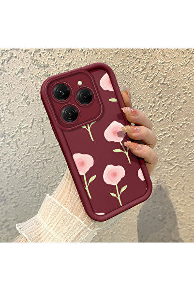 NO BRAND Tecno Spark 20 Pro 4G Uyumlu Güzel çiçek desenleri