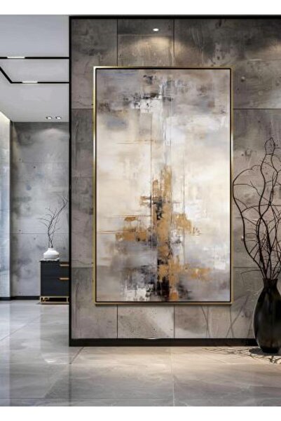 lawhat لوحات فنية تجريدي مطبوعة على قماش الكانفس موديل ( 2460)