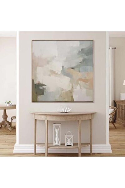 lawhat لوحات فنية تجريدي مطبوعة على قماش الكانفس موديل ( 2587)