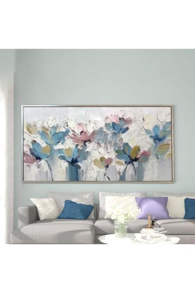 lawhat لوحات فنية مطبوعة ورد على قماش الكانفس موديل ( 2636)