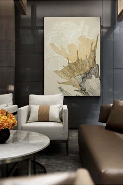 lawhat لوحات فنية تجريدي مطبوعة على قماش الكانفس موديل ( 1769)