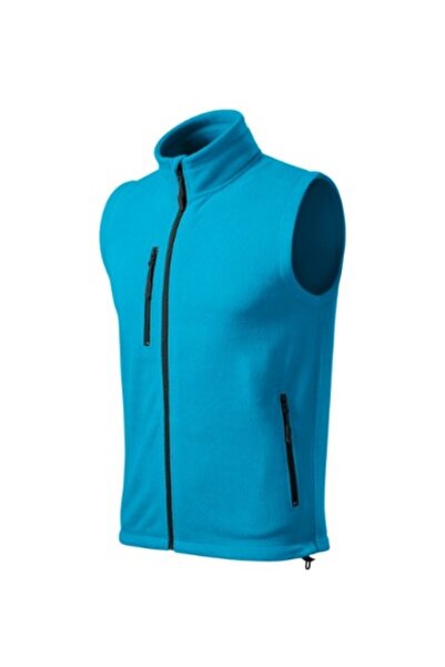 Malfini Unisex fleece vest, Exit 525, S Turquoise