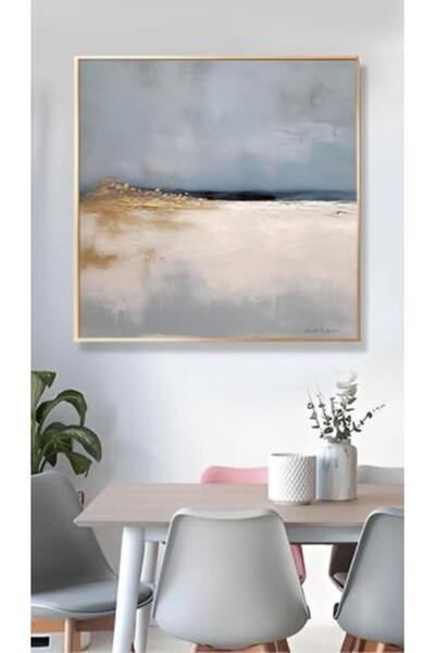 lawhat لوحات فنية زهور رسم يدوي معجون مودرن مع التذهيب موديل 2360