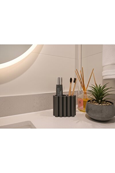 Vescarri Simple Toothbrush & Toothpaste Holder – Minimal Bathroom Organizer -...