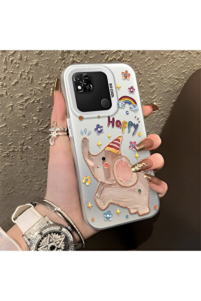 NO BRAND Xiaomi Redmi 9C Uyumlu Çizgi Film Filleri Desenleri