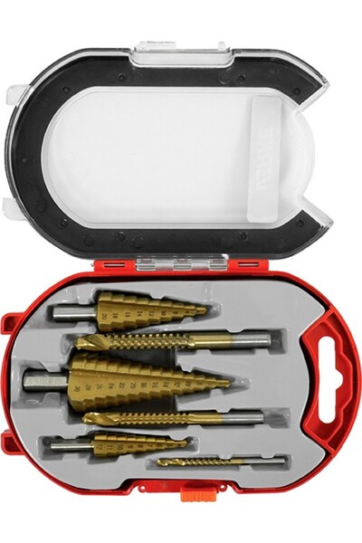 VERKE Drill bit set, 6 pcs spiral taper, Verke, V05051