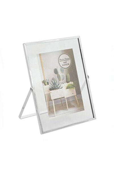 OEM Metallic Photo Frame Transparent Mirror Silver Support 10x15cm