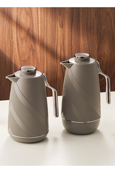 ALQANNAS Set of 2 High-Quality Tea & Coffee Thermoses, 1 L & 0.7 L Capacity