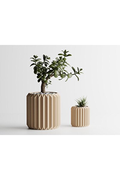 Sani Decorative pot Sani, Florida 100 x 100 x 103 mm, Sand Matt