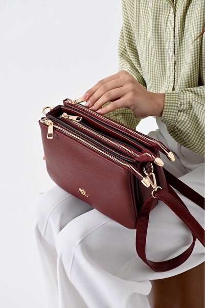 KIRASE Women's Multi-Compartment Stylish Quality Leather Crossbody Bag Suitab...