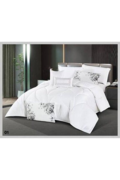 Jinan sa Striped Summer Bedspread - Queen Size 150x200 cm, 5-Piece Set