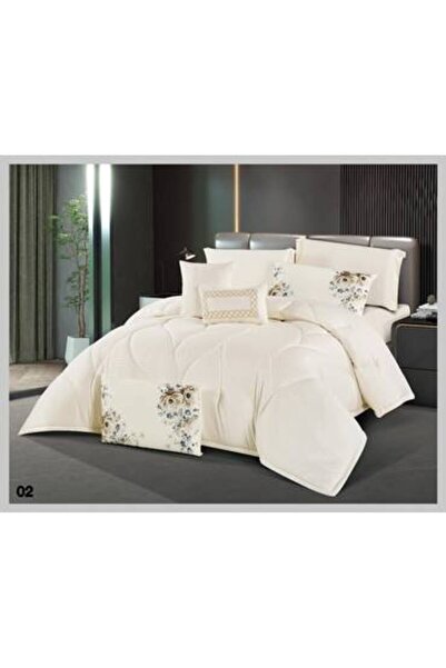 Jinan sa Striped Summer Bedspread - Queen Size 150x200 cm, 5-Piece Set
