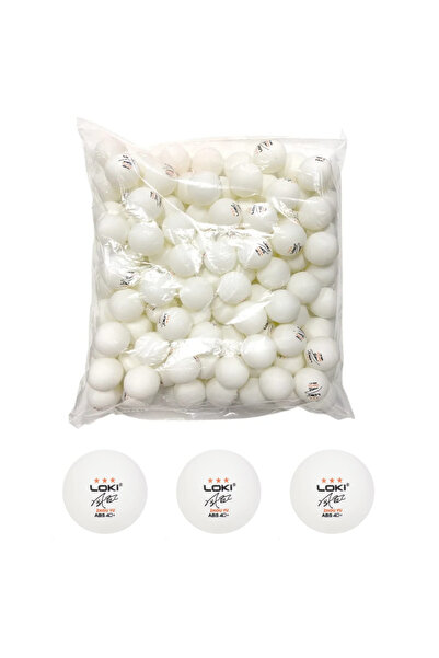 LOKİ Table Tennis 3 Star Match Balls 100 Pcs