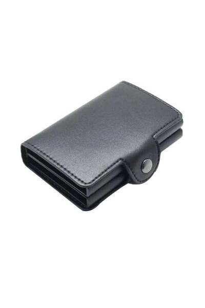 paamsons Leather Card Case Black
