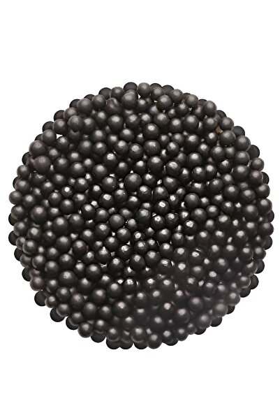 telaşe memuru Siyah 2 mm Boncuk Sprinkles 45gr - Yenilebilir Pasta Süsü