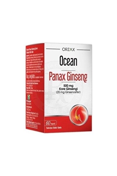 Orzax Ocean Panax Ginseng 500 Mg 60 Capsules