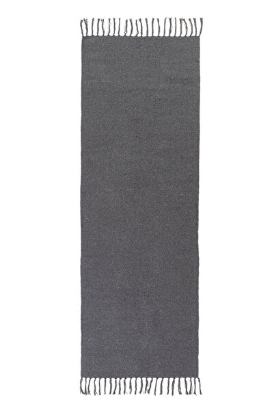 Bizzotto Yoshiko Gray Cotton Rug Runner 70x200 cm
