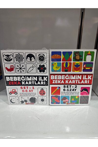 Diytoy My Baby's First Intelligence Cards 0-6 Months+ Early Education Intelli...