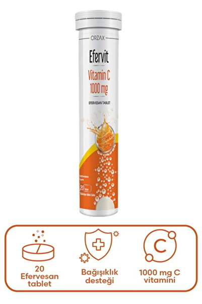 Orzax Efervıt Vıtamın C 1000 Mg 20 Eff Tablet