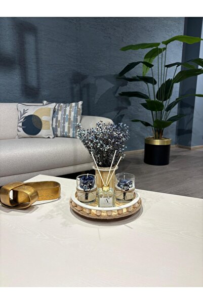 HomeAlışveriş Oda kokulu tepsili mum seti