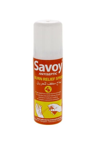 SAVOY رذاذ مطهر لتخفيف الحروق