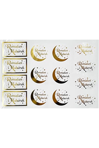 GENERAL ملصقات هدايا رمضان مبارك، 14 قطعة/عبوة