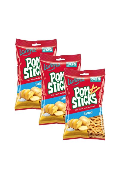 LORENZ Pom Sticks Salted Potato Chips 85g X 3 Pieces