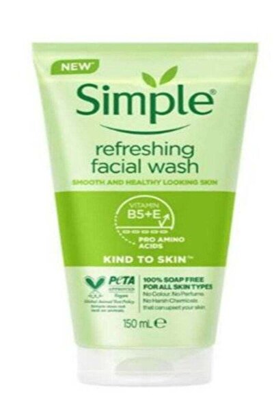 Simple غسول الوجه المنعش اللطيف على البشرة