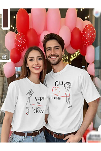 Deocept Unisex Couple Combination 1 Piece Men's Model Valentine's Day Printed...