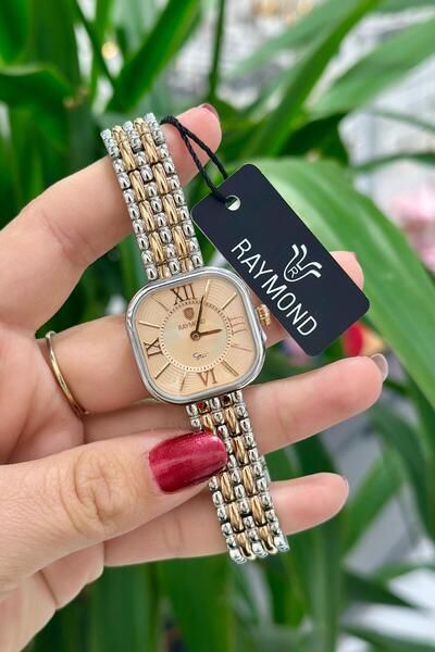 Raymond Orijinal Çelik Kasa Çelik Kordon Su Geçirmez 2 Yıl Garantili Kadın Ko...