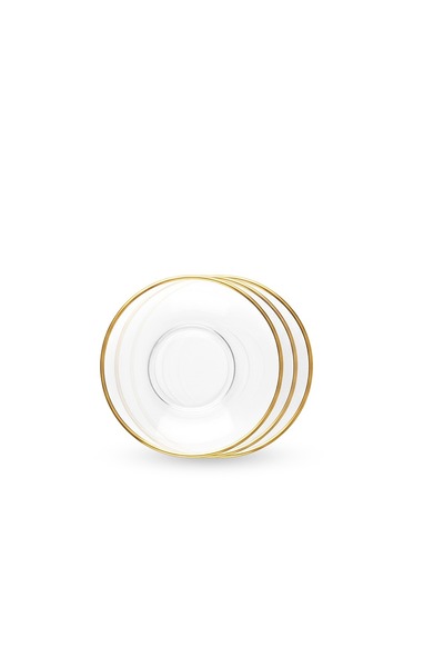 Glaze Glass Saucer Set from