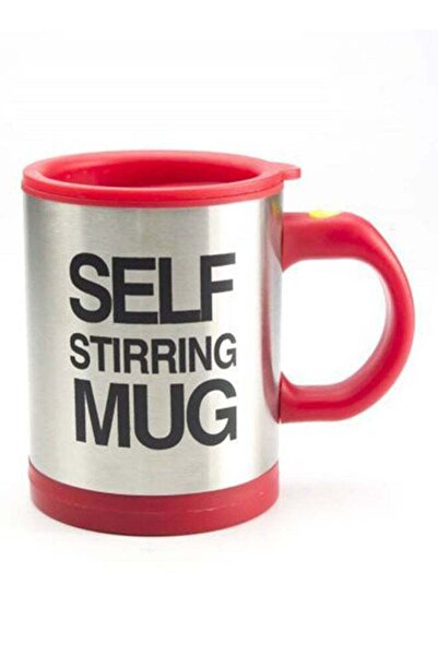 Generic كوب ذاتي التحريك أحمر/فضي