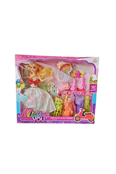 OEM Doll Set with Accessories, 29 cm, Bride